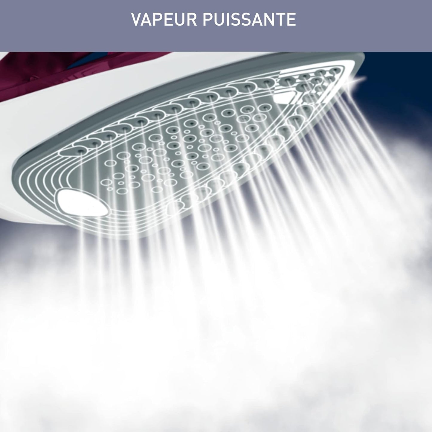 Fer à Repasser Vapeur Express - 2400W, Semelle Céramique & Défroissage Vertical