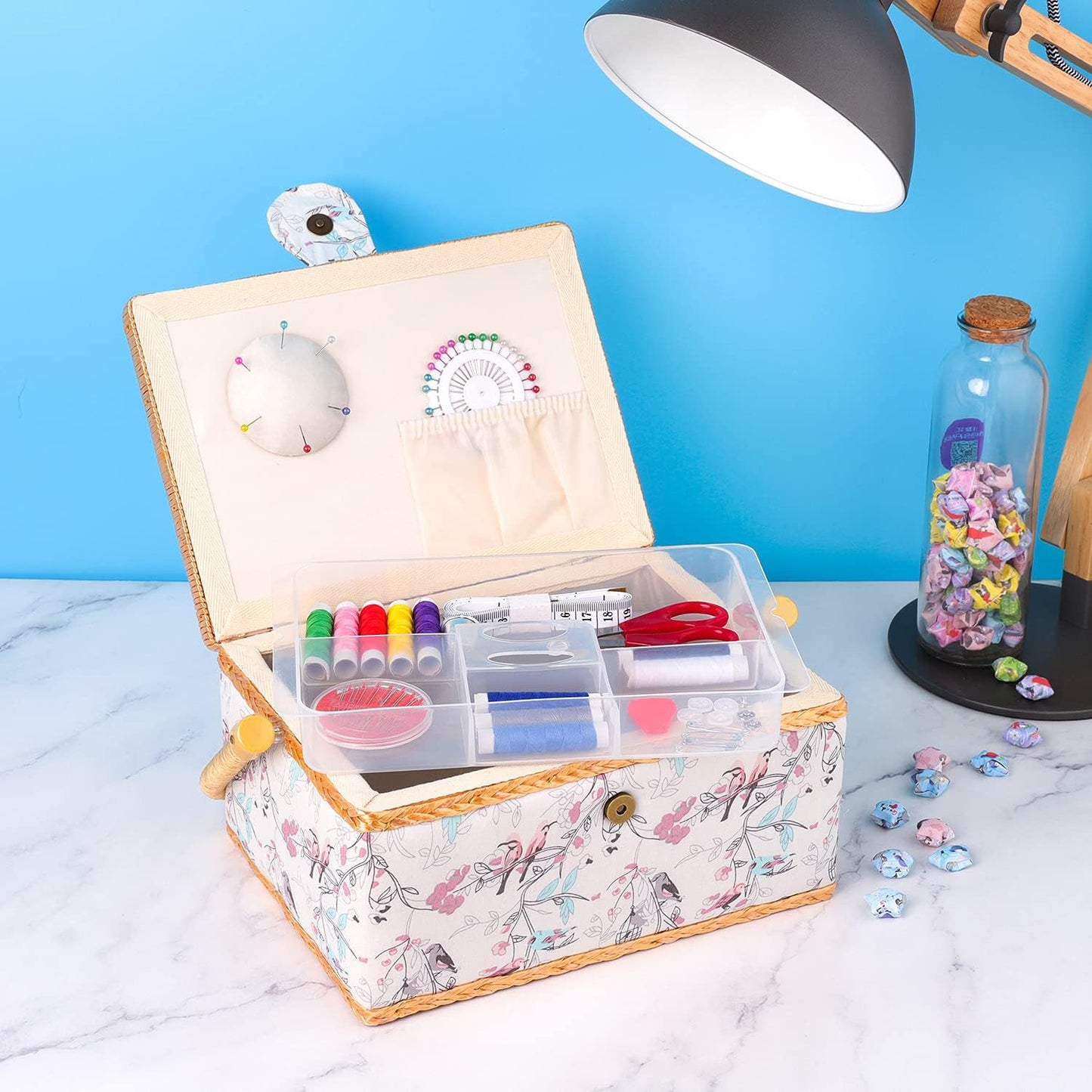Boîte à Couture Complète – 76 Accessoires & Rangement Pratique