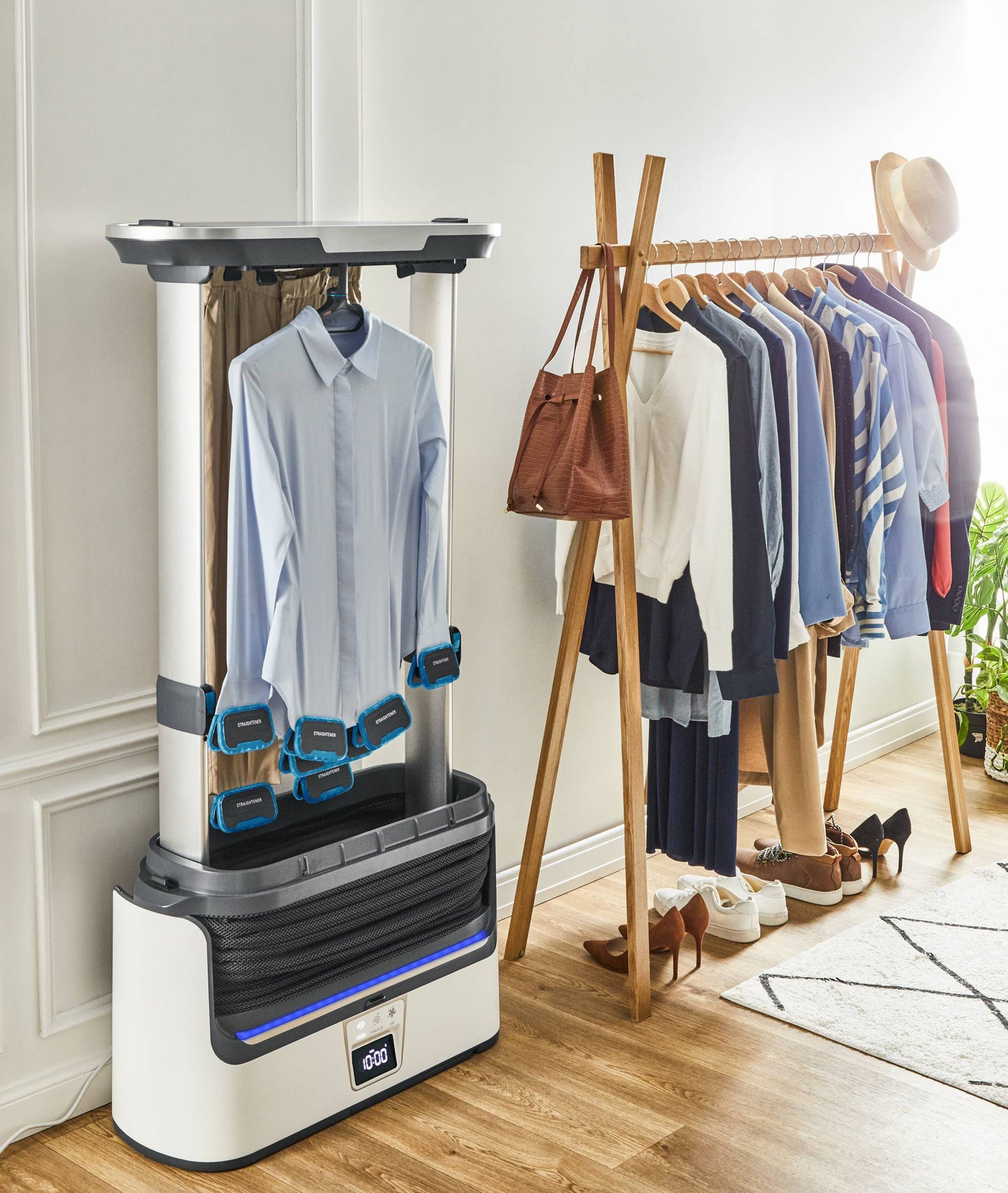 Défroisseur Automatique - Soin du Linge & Désinfection à la Vapeur