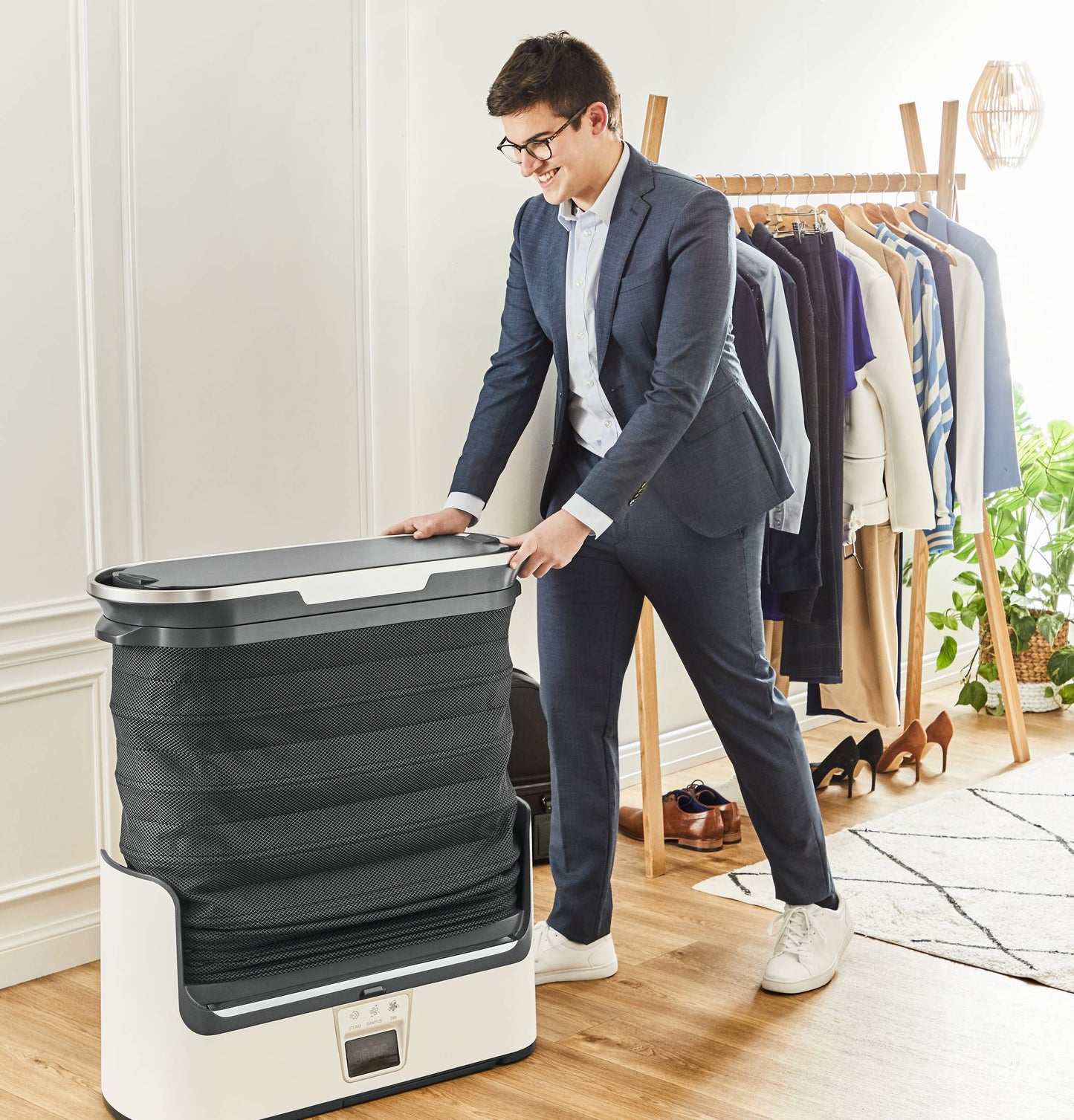Défroisseur Automatique - Soin du Linge & Désinfection à la Vapeur