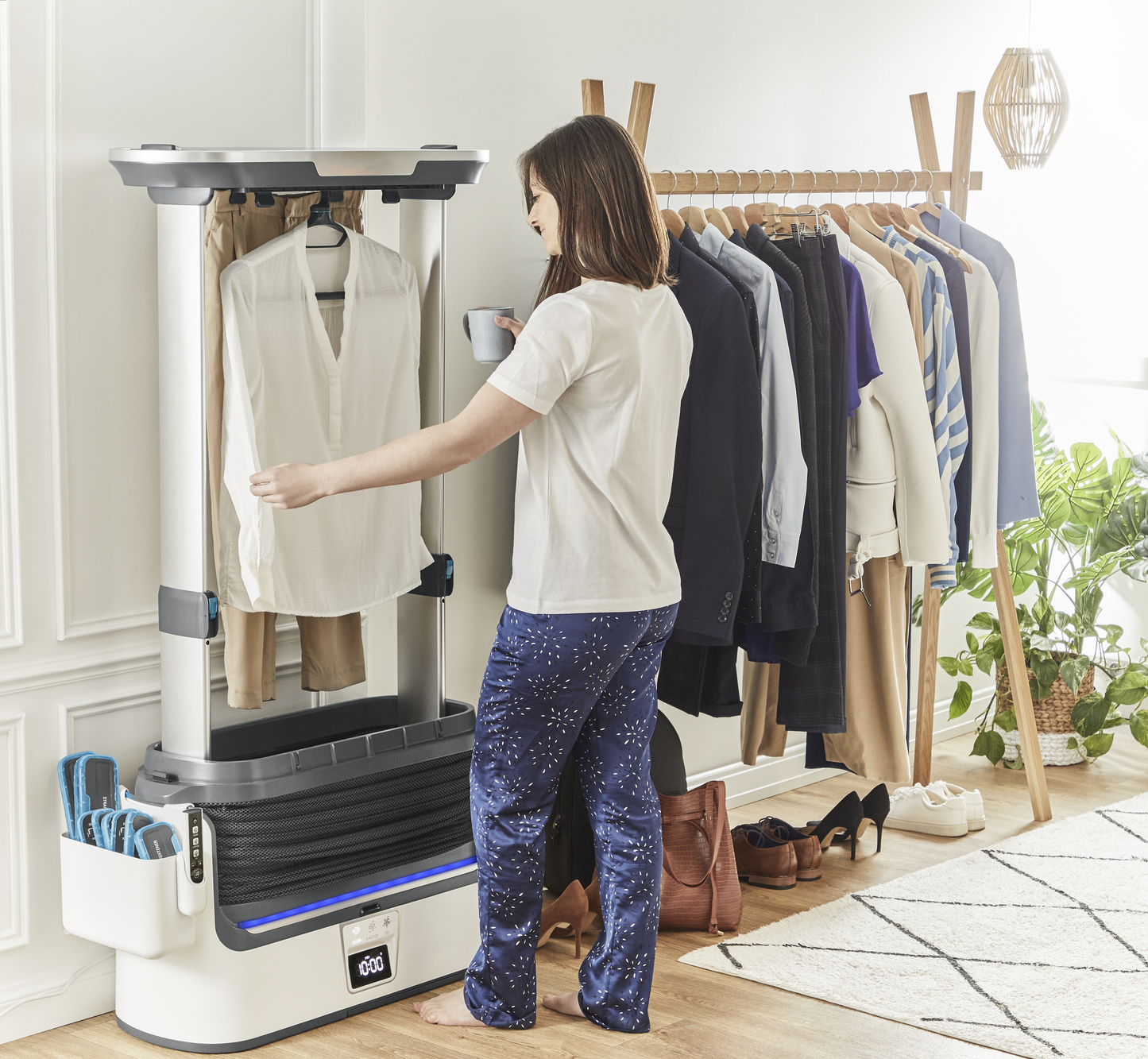 Défroisseur Automatique - Soin du Linge & Désinfection à la Vapeur