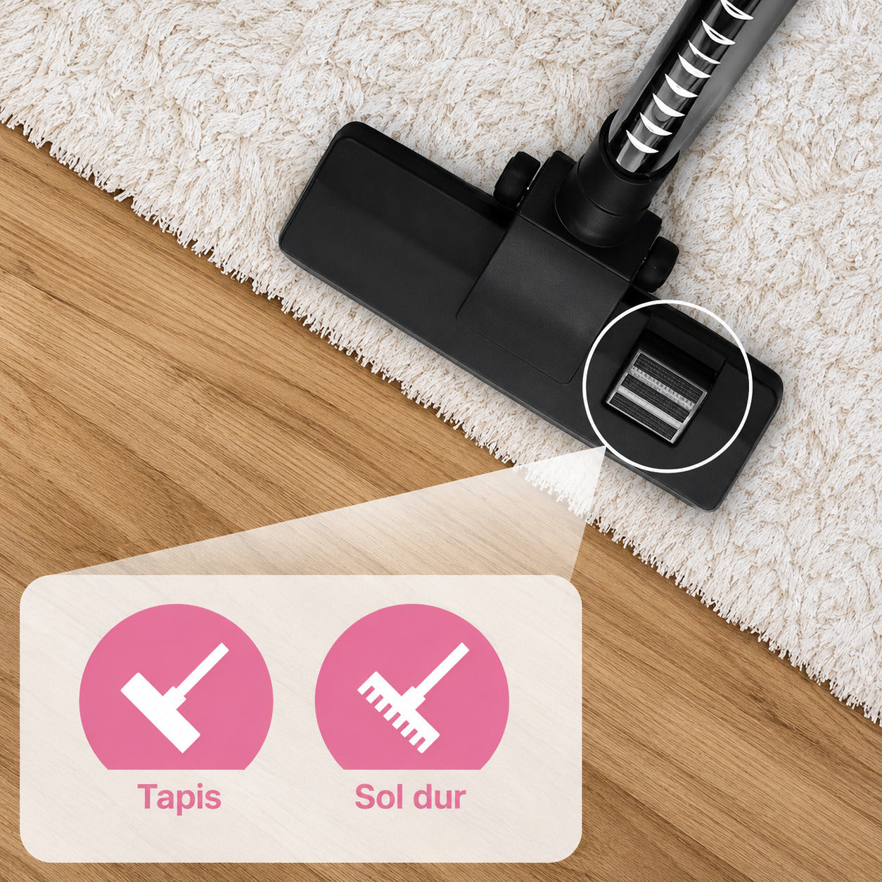 Aspirateur Traîneau Sans Sac Cyclone – 1200 W – Technologie Cyclonique – Bac 3 L