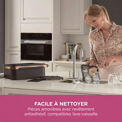 Friteuse Sans Huile Double Zone 10,4L – Air Fryer avec Séparateur Amovible