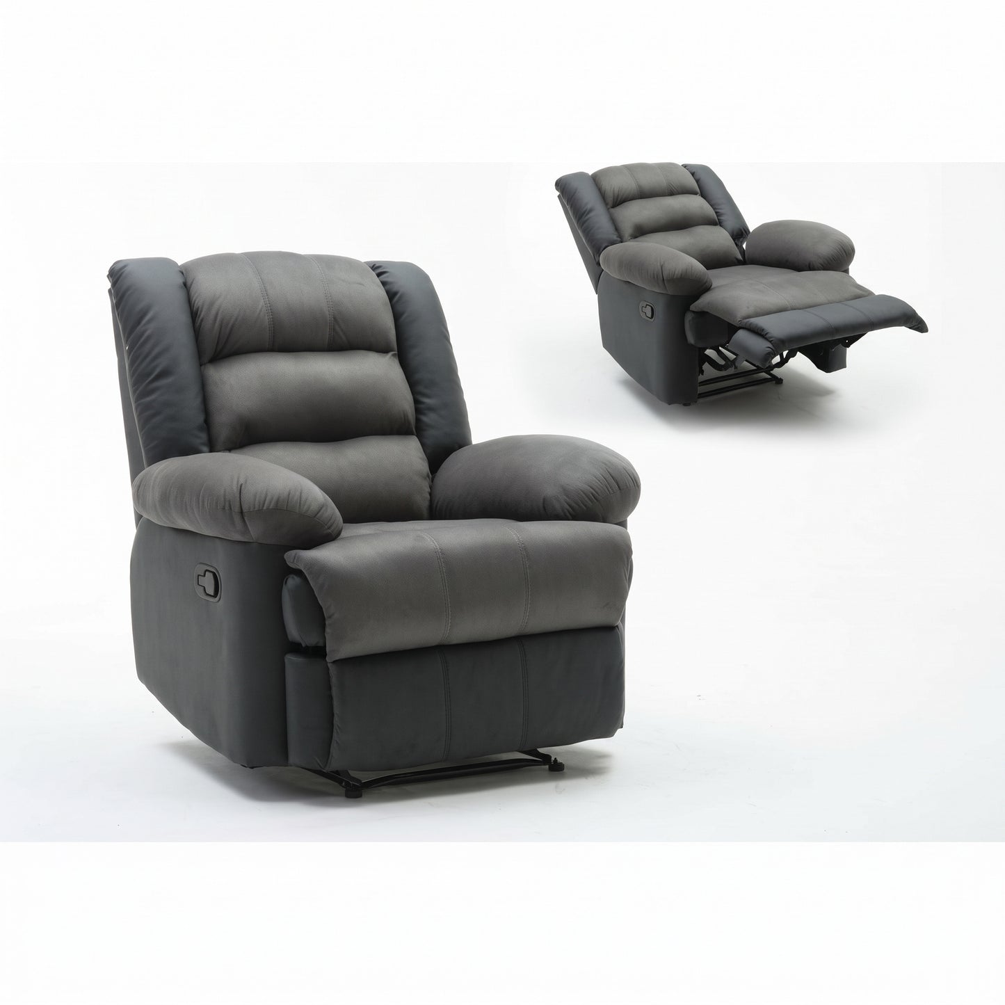 Fauteuil de Relaxation Inclinable Prestige – Similicuir – 3 Positions – Repose-pieds Intégré – 160 kg