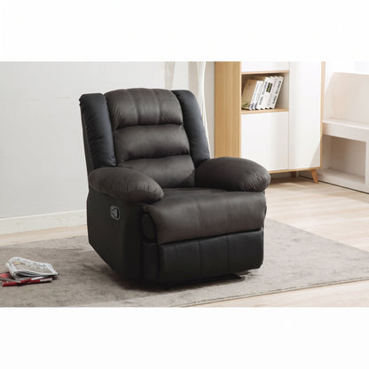 Fauteuil de Relaxation Inclinable Prestige – Similicuir – 3 Positions – Repose-pieds Intégré – 160 kg